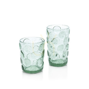 Wasserglas Frosted Dot Aqua 8,2 x 10,5 cm small 3