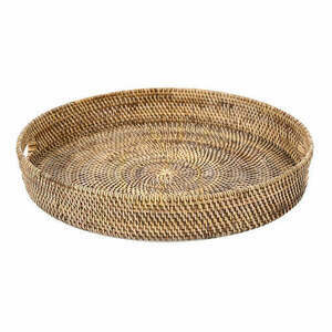 Serviertablett Naturbraun L 51 cm x 51 cm x 8 cm small 1
