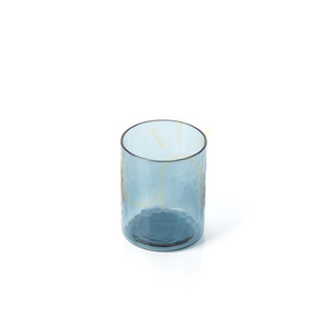 Becher, blau, gehämmert, 10 cm, Küchen- und Wohnaccessoire small 5