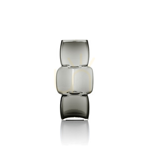 Vase The Cubes Dunkelgrau M Glass Collection small 3