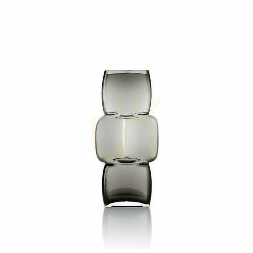 Prüfen Vase The Cubes Dunkelgrau M Glass Collection