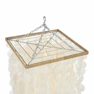 Capiz-Muschel-Lampenschirm Bazar Bizar Moonlit Whispers Natural M 40 × 40 × 85 cm small 3