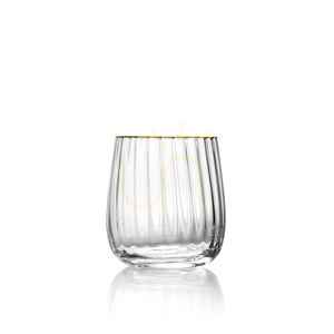 Becher mit goldenem Rand Naturgold 10 cm small 3
