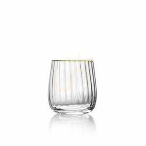 Becher mit goldenem Rand Naturgold 10 cm small 0