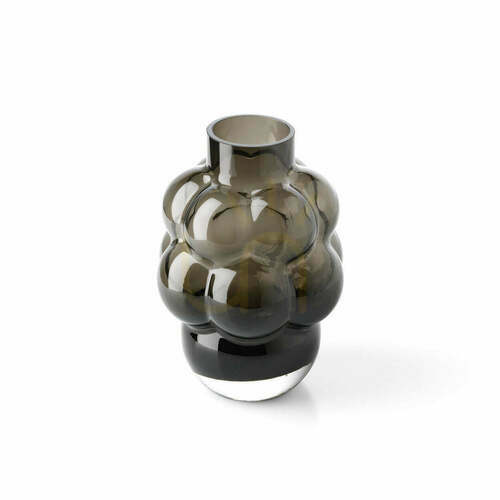 Prüfen Vase Glas Dunkelgrau M Glass Collection