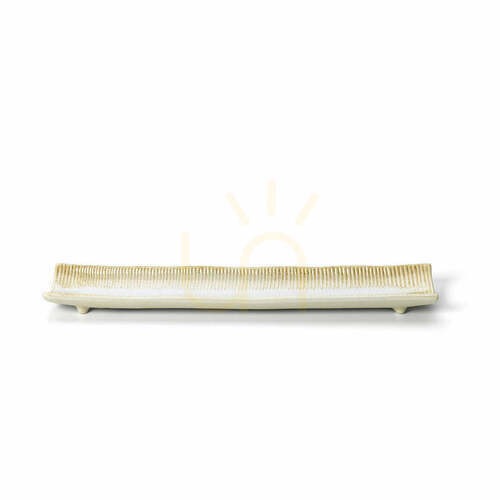 Prüfen Servierplatte Die Da Rocha Weißer Honig 39 x 8 cm