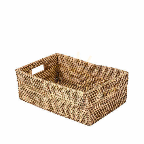 Prüfen Weidenkorb Naturbraun 33x22x13 cm Baskets Aufbewahrungskorb