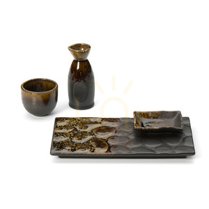 Saké Ausgießer braun 5,4 x 5,4 x 12,8 cm small 10