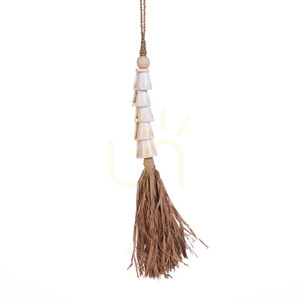 Kegelmuschel-Quaste Naturweiß 75 cm small 2
