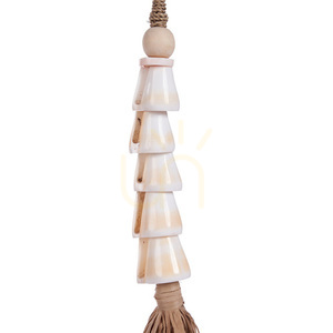 Kegelmuschel-Quaste Naturweiß 75 cm small 7