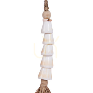 Kegelmuschel-Quaste Naturweiß 75 cm small 8