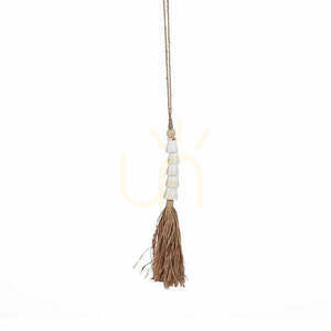 Kegelmuschel-Quaste Naturweiß 75 cm small 0