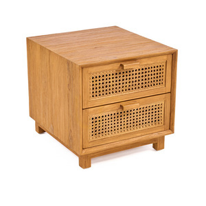 Bazar Bizar Harmony Nachtschrank, Teak und Rattan, Natur, 51 × 48 × 48 cm small 6