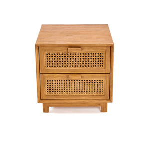 Bazar Bizar Harmony Nachtschrank, Teak und Rattan, Natur, 51 × 48 × 48 cm small 7