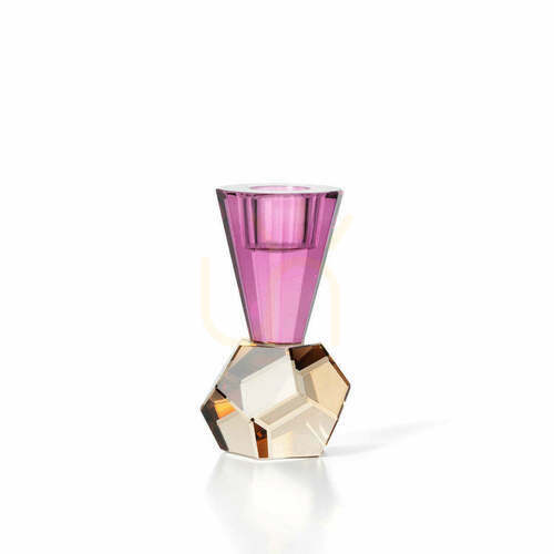 Prüfen Amethyst Flammen-Kerzenständer, 10,5 cm, Handmade Deko