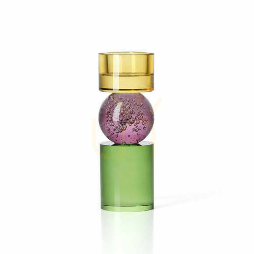 Prüfen Hoher Kerzenhalter Bazar Bizar Solar Jewel aus recyceltem Glas, 16,4 cm