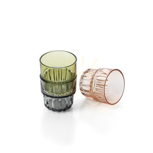 Facettierter Becher Rauchgrau small 3