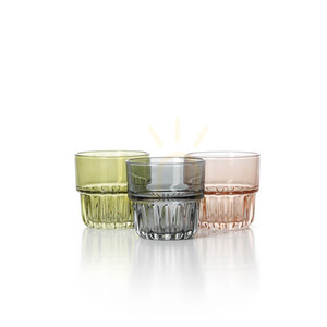 Facettierter Becher Rauchgrau small 6
