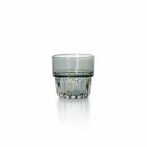 Facettierter Becher Rauchgrau small 0