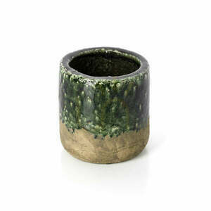 Pflanztopf Moos Beton Grün 15 cm Handmade small 0