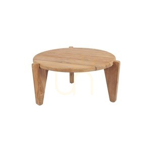 Garten-Couchtisch Bazar Bizar Seseh S aus recyceltem Teakholz, natur, 50 × 50 × 30 cm small 3