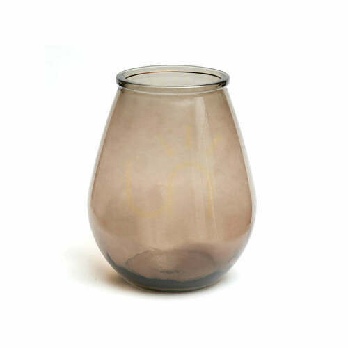 Prüfen Vase Qiezi Beige L Glas Glass Collection 29x29x35,5 cm