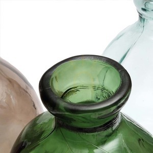Vase Jinsuo Grün Glas 34x34x73 cm Glass Collection small 2