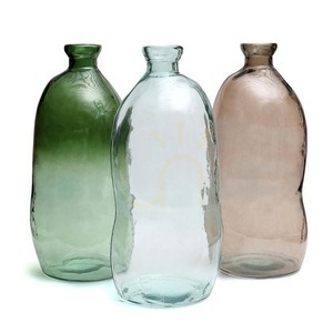 Vase Jinsuo Grün Glas 34x34x73 cm Glass Collection small 5