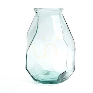 Bazar Bizar Long Origami Vase, blau, 35 cm small 3