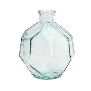 Origami Vase rund blau 16 x 18 cm small 2