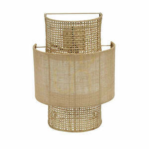 Wandleuchte Bolly Jute Natur M small 0