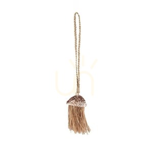 Raffia Quaste Natur 45 cm Handgemacht Zubehör small 4