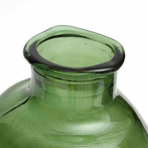 Prüfen Glasvase Yugang Grün 25x25x31 cm Glass Collection