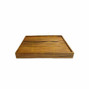 Servierteller Teakholz Natur 35x25 cm Teak Root Collection small 0