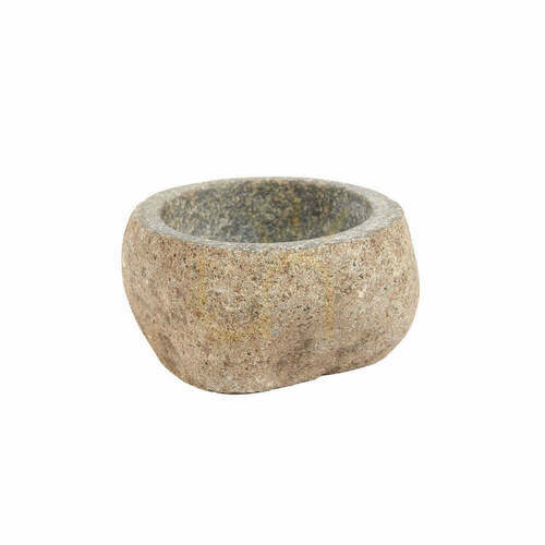 Prüfen Dekoschale The River Stone aus Flussstein S 12 cm