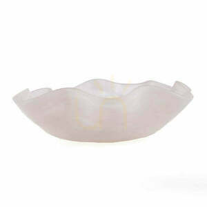 Fruchtschale aus Harz Rosa Weiß Bowls 30 x 30 x 8 cm small 0