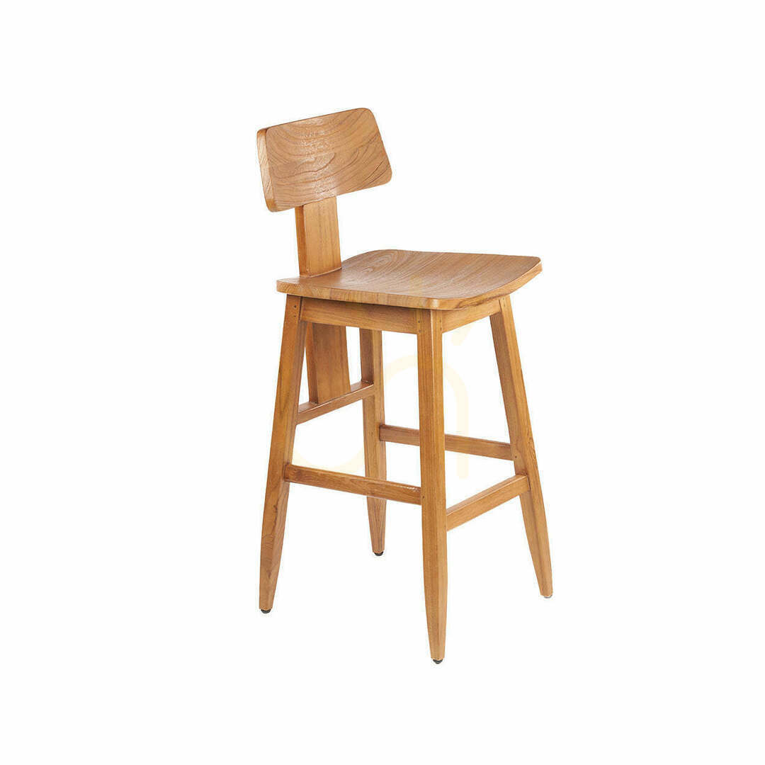 Taburet bar BAZAR BIZAR LovYa lemn natural 109 cm stil scandinav