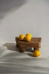 Tablett Teak Root Collection, natürlich, 30 x 20 x 10 cm small 1