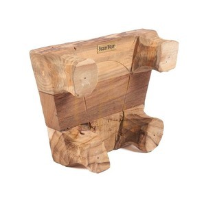 Tablett Teak Root Collection, natürlich, 30 x 20 x 10 cm small 2