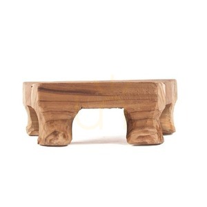 Tablett Teak Root Collection, natürlich, 30 x 20 x 10 cm small 5