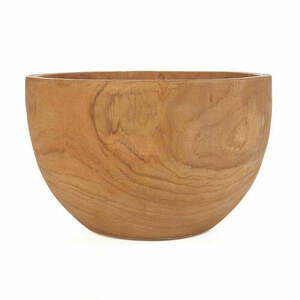 Dekoschale aus Teakholz BAZAR BIZAR The Zen Bowl Natural Ø 25 cm small 0