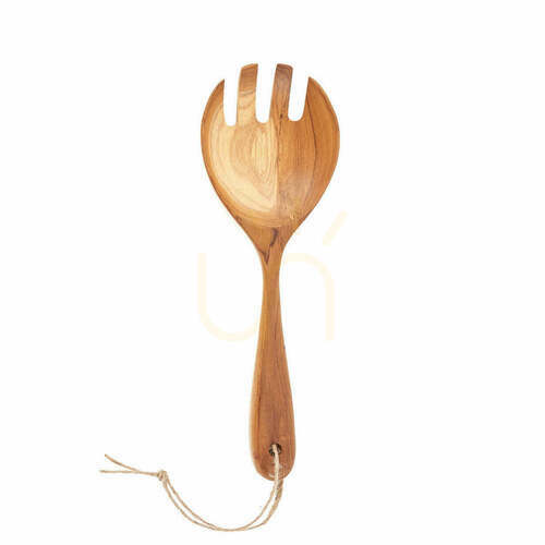Prüfen Salatgabel Teak Root Collection Holz natur 26 cm