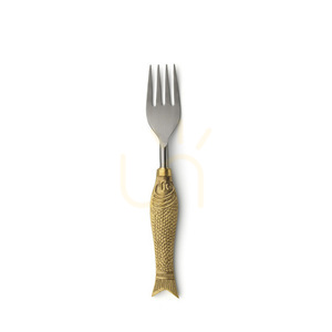 Fischformgabel Edelstahl 18 cm small 2