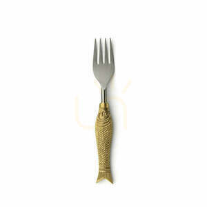 Fischformgabel Edelstahl 18 cm small 0