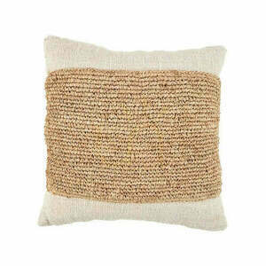 Kissenbezug Raffia Collection Natur 50x50 cm Stoff Rahmendruck small 0