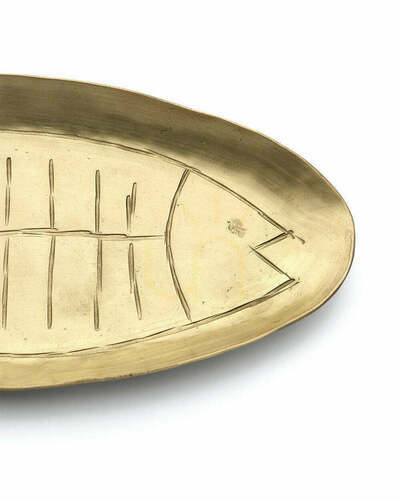 Prüfen Tablett BAZAR BIZAR Dishy Fishy L 25 x 12 cm