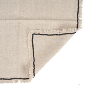 Serviette Toskana Natürlich Schwarz 45x45 cm small 2