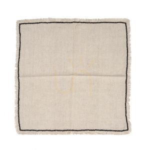Serviette Toskana Natürlich Schwarz 45x45 cm small 5