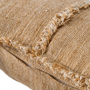 Kissenbezug Sahara Fransen Naturbraun 50x50 cm small 3
