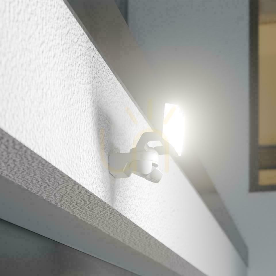 Aussicht Steinel XLED Protect PIR 15.1W 3000K 1642lm IP54 IK03 230V weiß / Kunststoffstrahler mit Sensor Steinel XLED Protect PIR 15.1W 3000K 1642lm IP54 IK03 230V weiß / Kunststoffstrahler mit Sensor